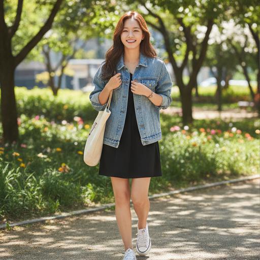 데님 재킷: 캐주얼 무드의 편안한 데일리룩