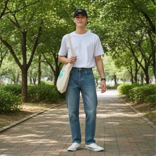 흰 티셔츠와 청바지: 꾸민 듯 안 꾸민 듯, 기본에 충실한 캐주얼룩