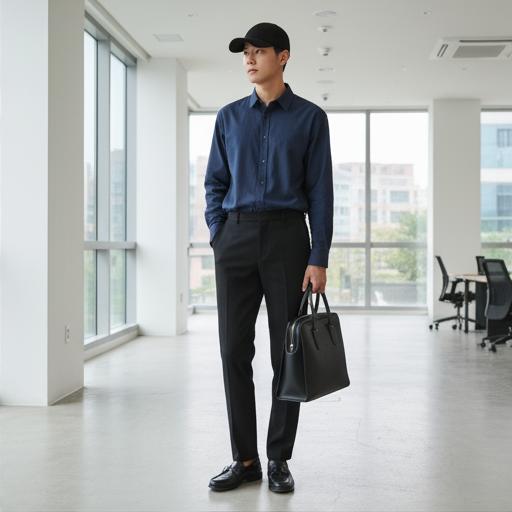 슬랙스와 셔츠: 편안하면서도 단정한 비즈니스 캐주얼룩