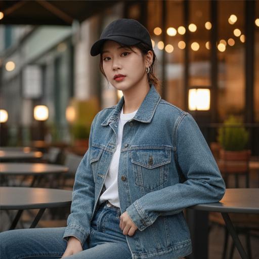 블루종 또는 데님 자켓: 시크한 매력의 간절기 코디