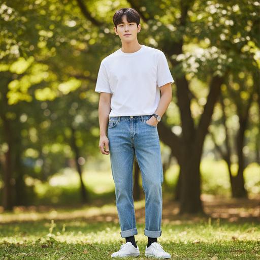 데님 팬츠: 기본 데일리 스타일