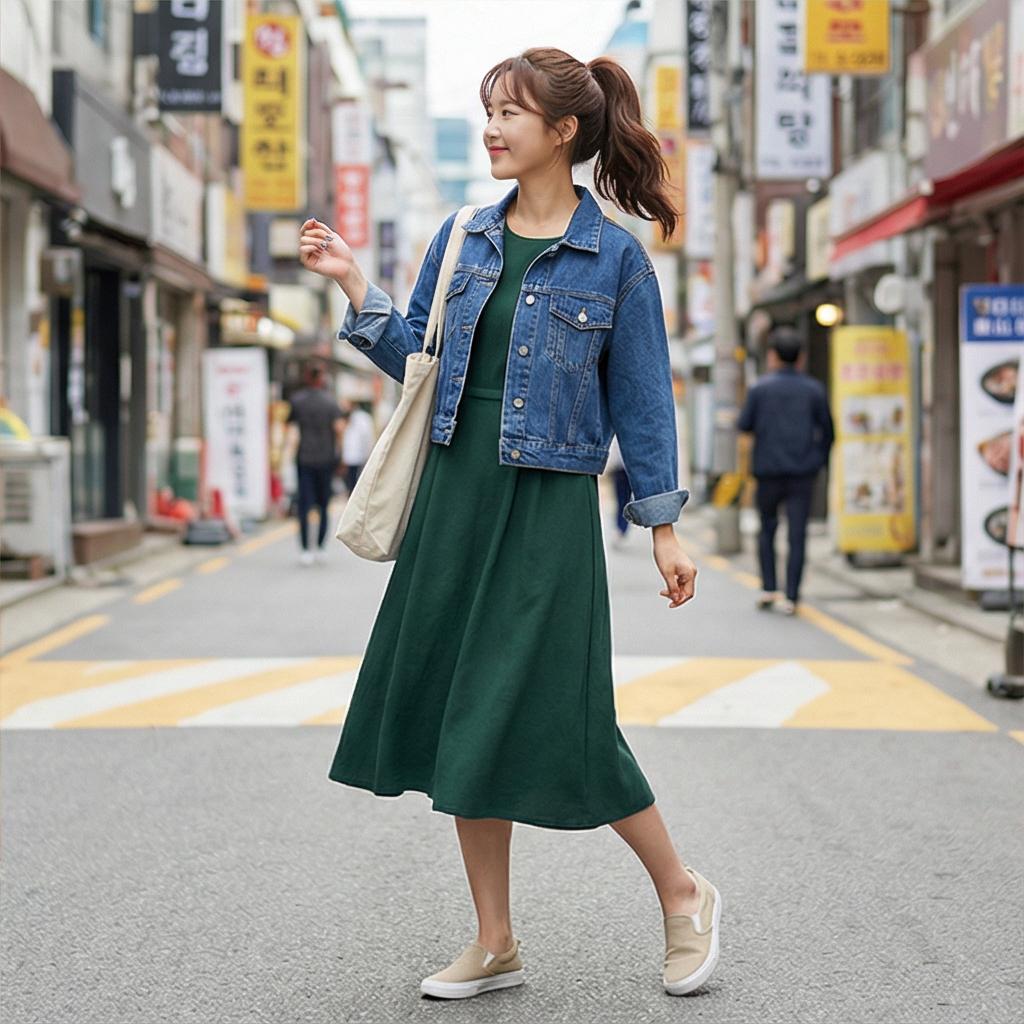 데님 자켓: 경쾌한 주말 스타일