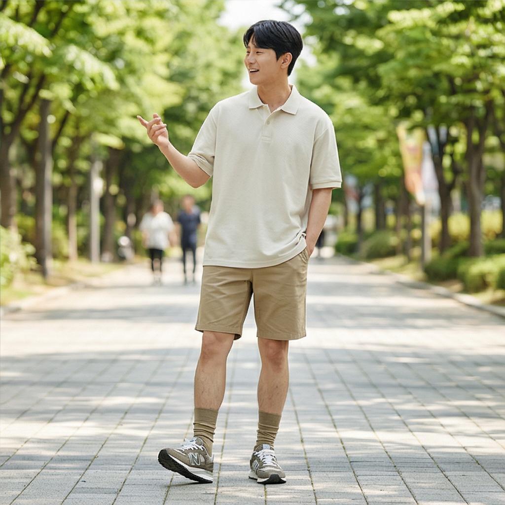 코튼 반바지: 여유로운 나들이 스타일