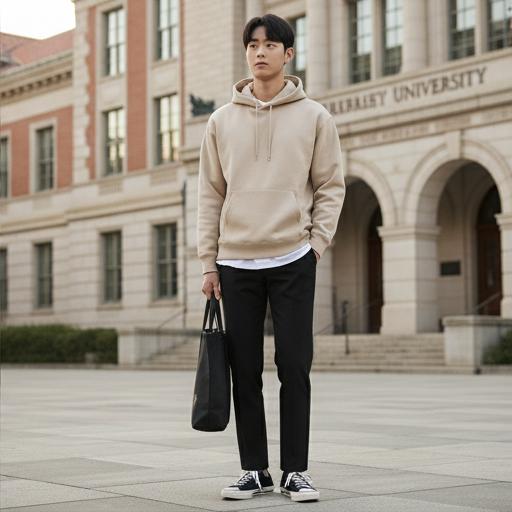 검정 슬랙스: 편안함에 단정함을 더한 캠퍼스룩