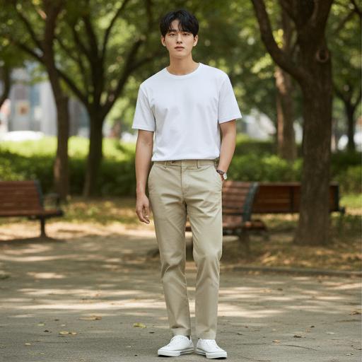 흰색 티셔츠: 캐주얼한 데일리 무드