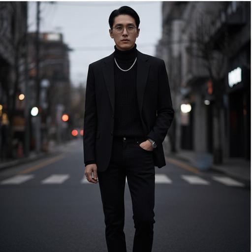 올블랙 코디: 시크하고 미니멀한 무드