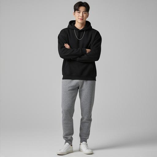 회색 조거 팬츠: 트렌디한 캐주얼 스타일