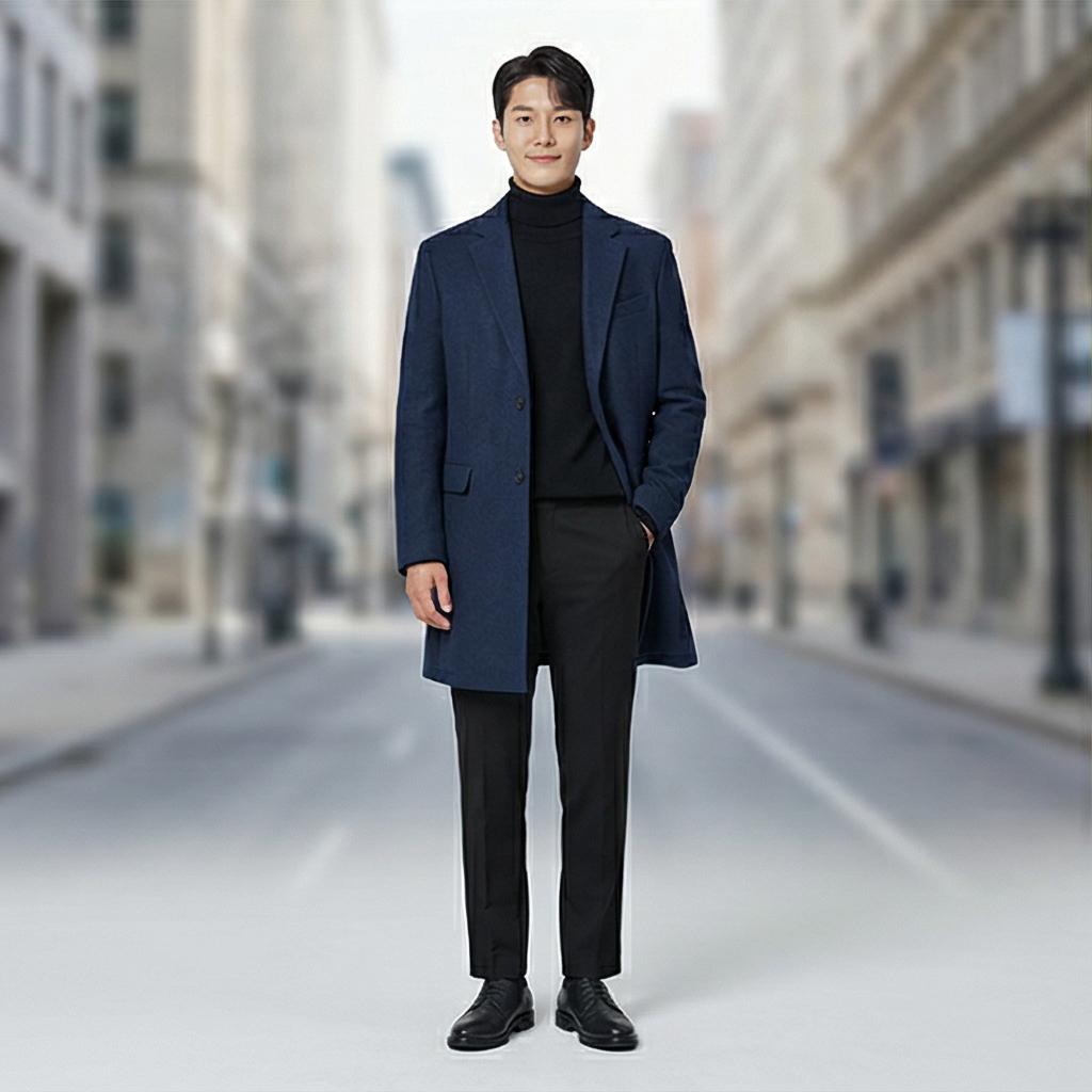 검정색 터틀넥: 시크하고 단정한 데이트 스타일