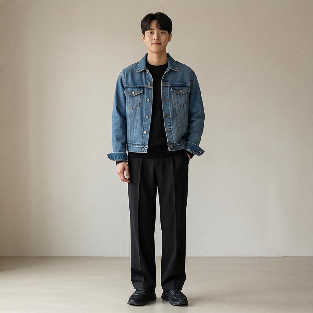 검정색 와이드 팬츠: 트렌디함을 잡은 미니멀 스타일