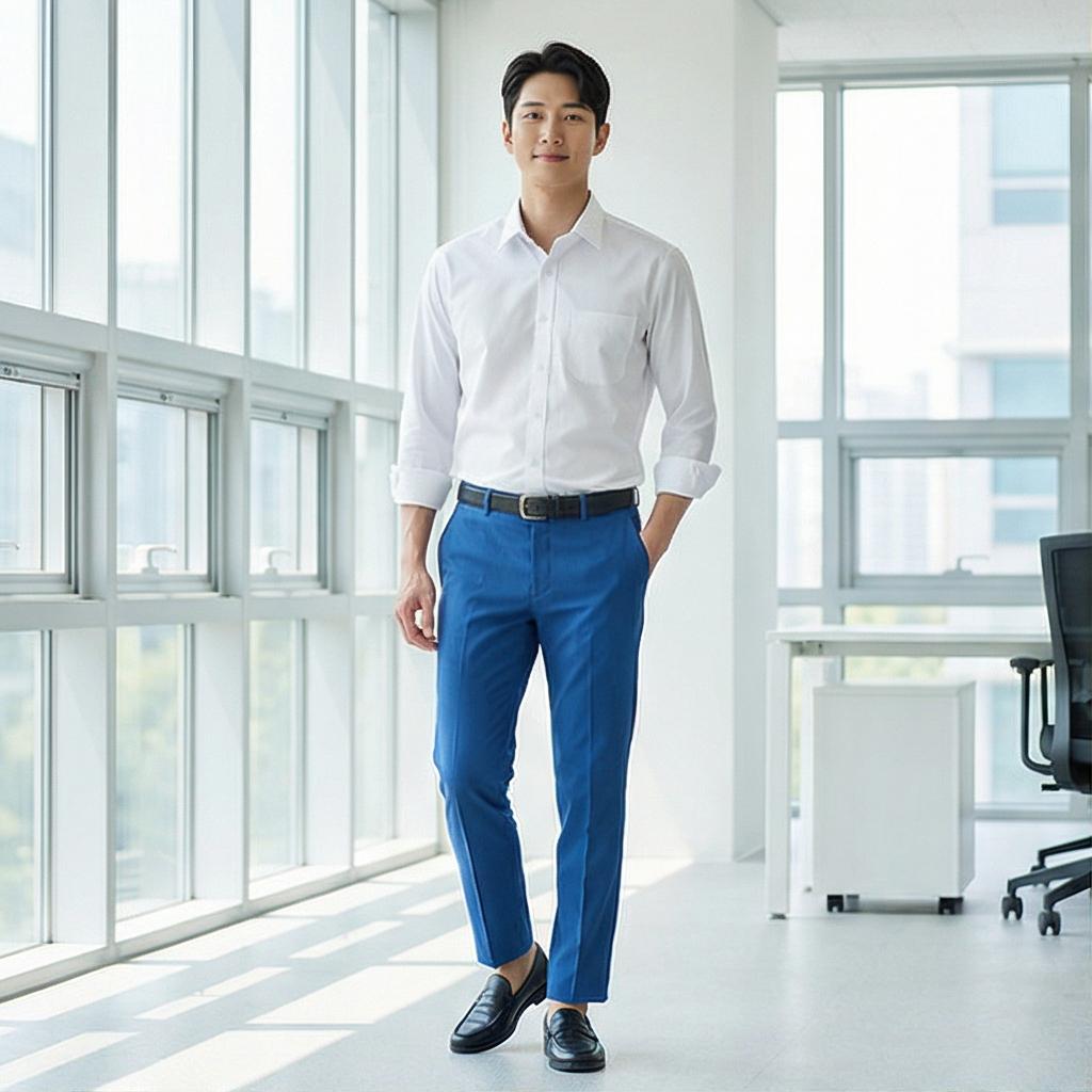 화이트 셔츠: 깔끔하고 신뢰감 있는 오피스 룩