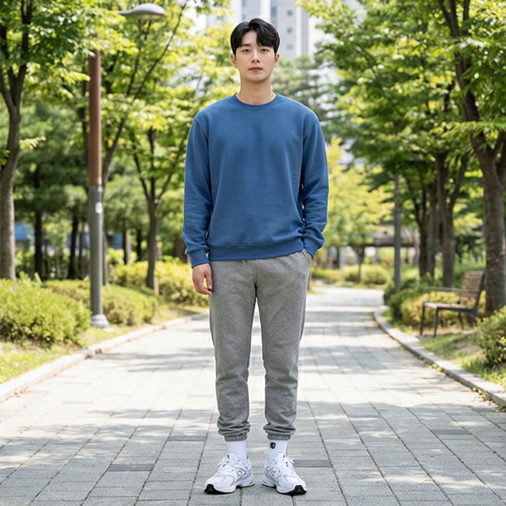 그레이 조거 팬츠: 편안한 주말 나들이 룩