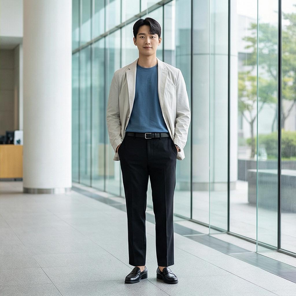 검은색 슬랙스: 단정한 비즈니스 캐주얼 스타일