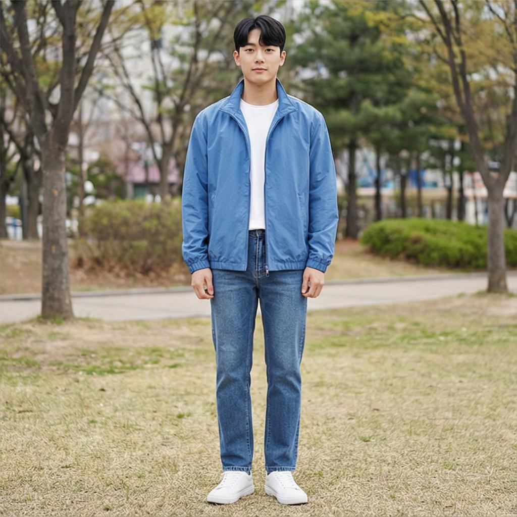 중청 데님 팬츠: 활동적인 데일리 스타일