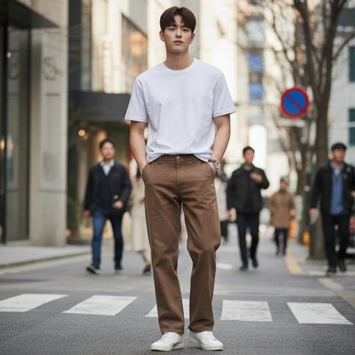 흰색 셔츠 또는 티셔츠: 깨끗하고 산뜻한 데일리룩