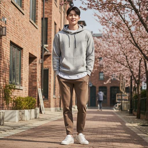 회색 후드티: 편안함과 스타일을 모두 잡는 데일리 룩