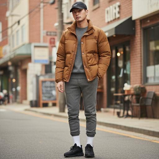 회색 조거 팬츠: 집 앞에서도 스타일리시한 원마일 웨어