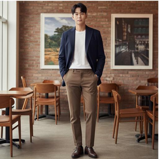 네이비 자켓: 격식과 센스를 갖춘 비즈니스 캐주얼