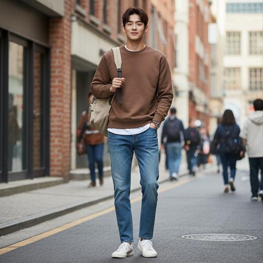 중청 데님 팬츠: 실패 없는 데일리 데님룩