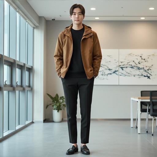 검정 슬랙스: 단정한 비즈니스 캐주얼 룩