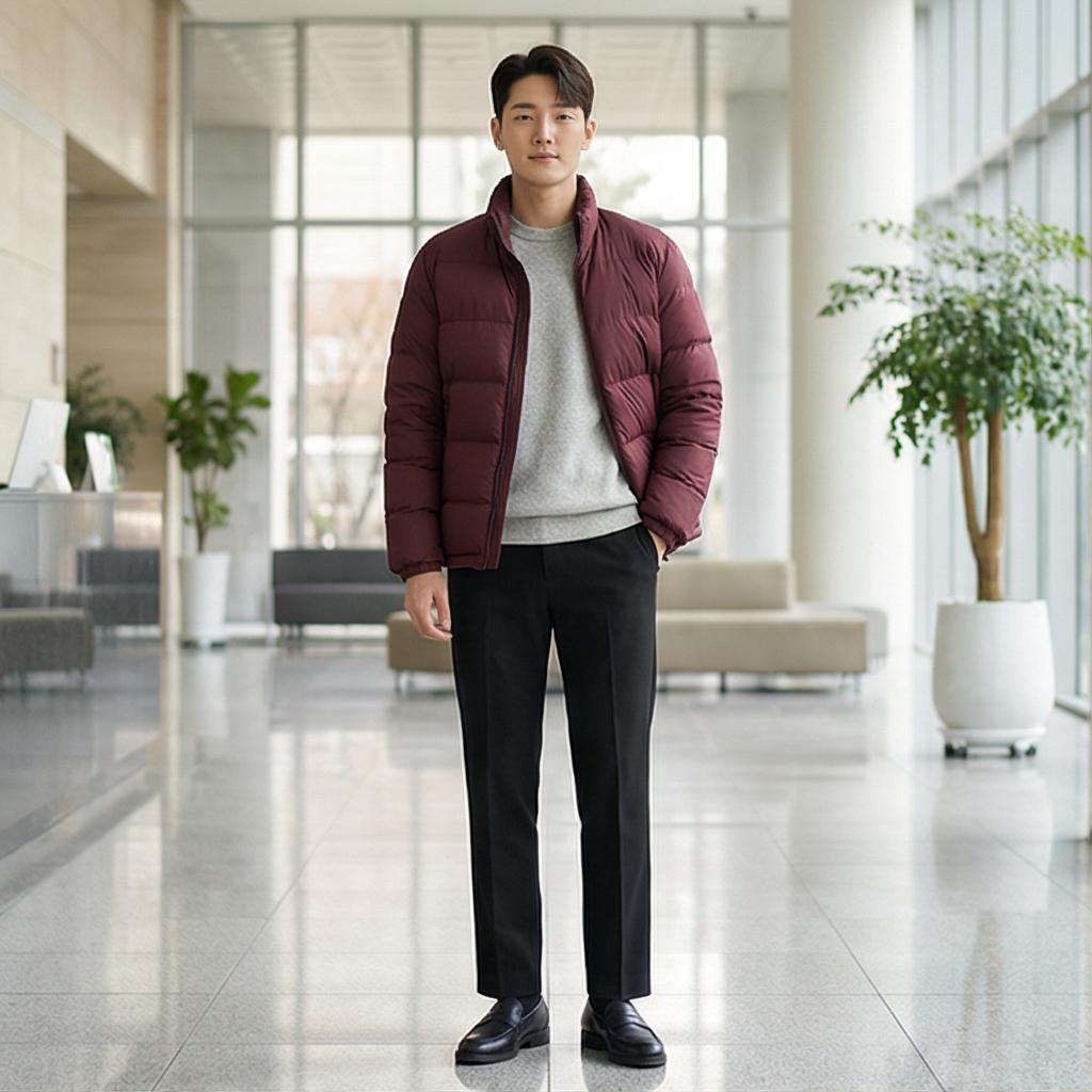 블랙 슬랙스: 깔끔한 비즈니스 캐주얼 룩