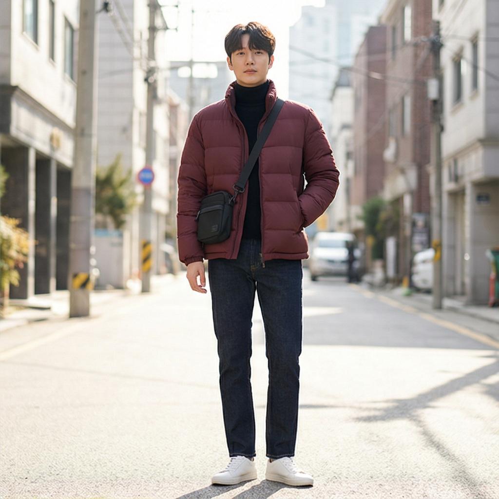 진청 데님 팬츠: 활동적인 데일리 룩