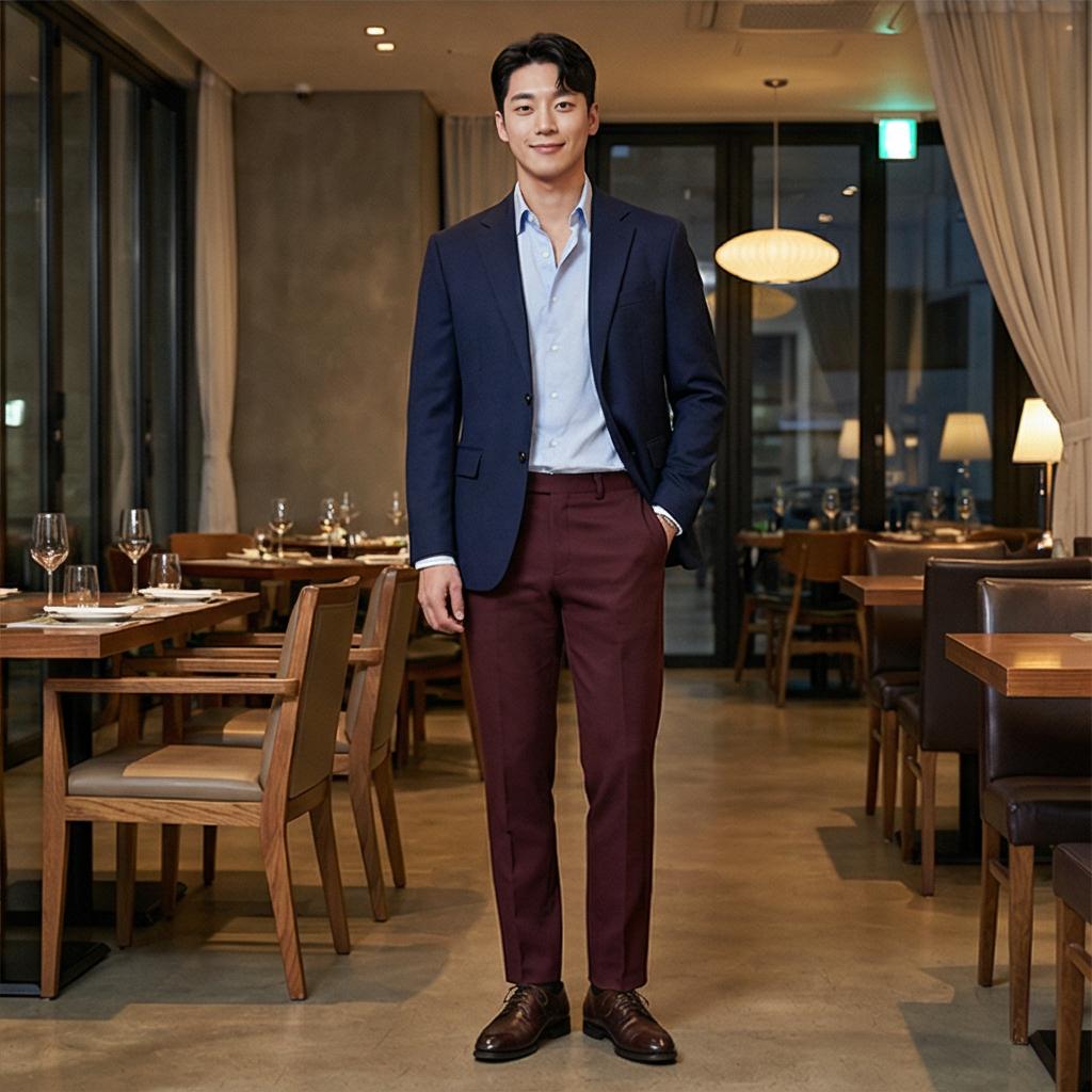 네이비 블레이저: 단정한 하객룩과 소개팅 스타일