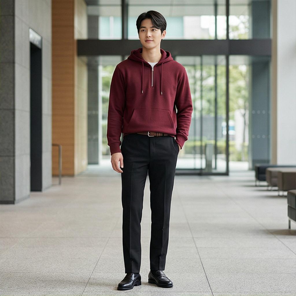검정 슬랙스: 단정한 비즈니스 캐주얼 룩