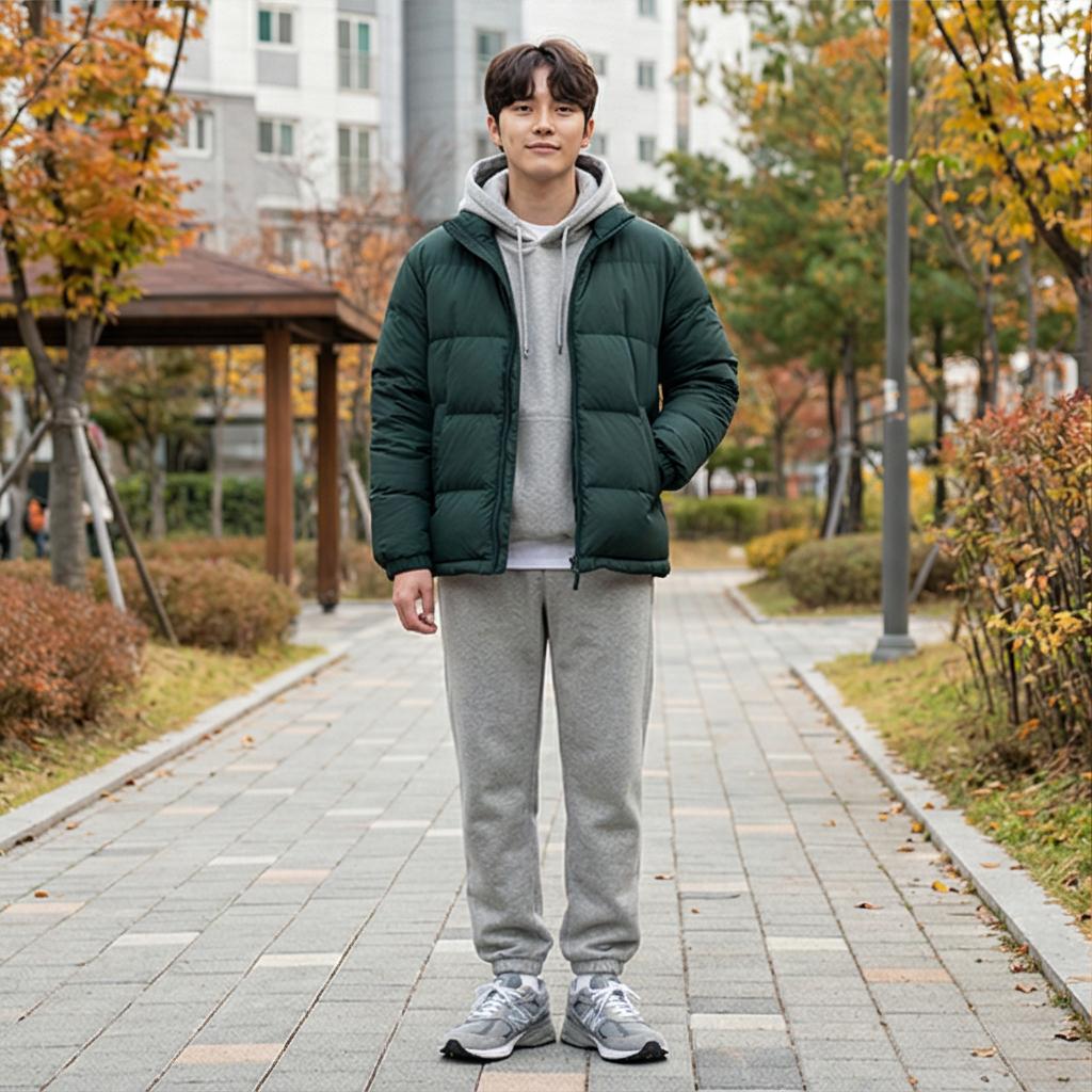 회색 트레이닝 팬츠: 실용적인 원마일웨어룩