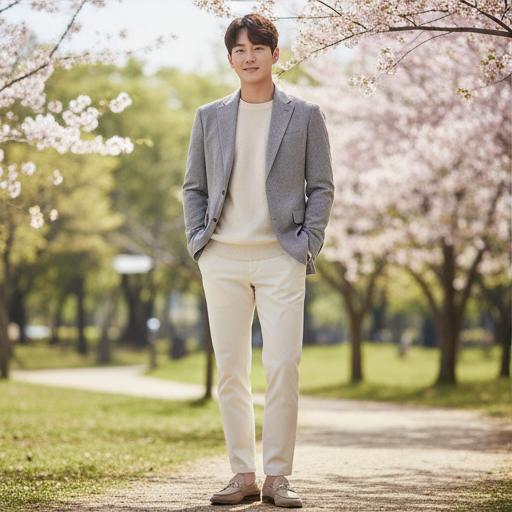 아이보리/베이지 면바지: 부드럽고 편안한 데일리룩