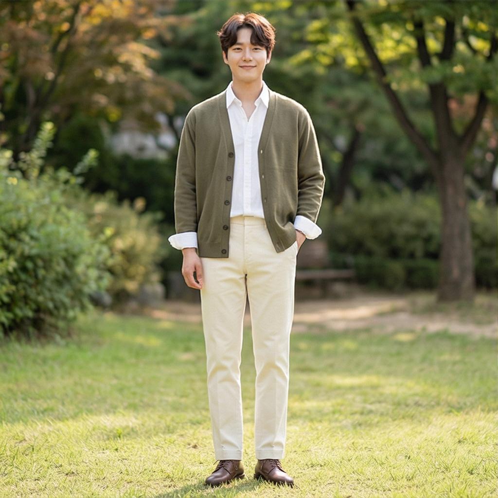 화이트 셔츠: 댄디한 데이트룩