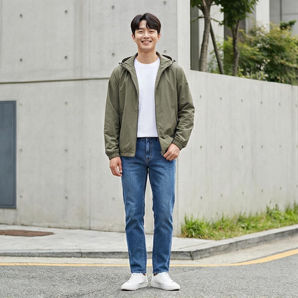 흰색 티셔츠와 데님 팬츠: 실패 없는 데일리 룩