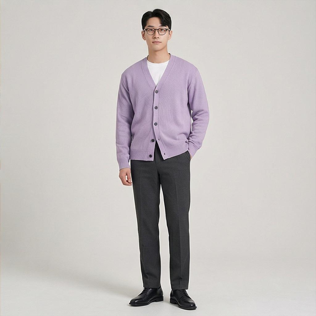 짙은 회색 바지: 모던하고 심플한 미니멀 스타일