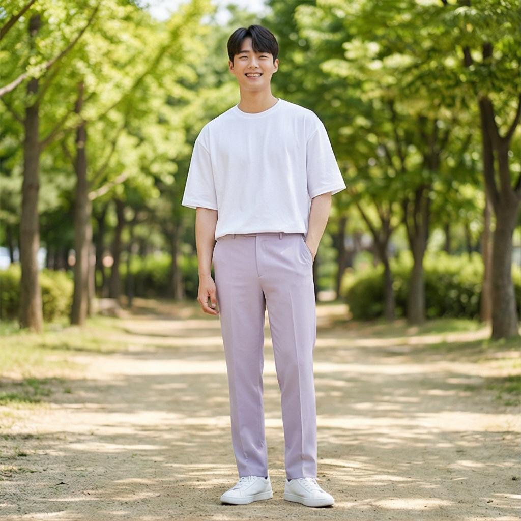 흰색 무지 티셔츠: 깔끔한 주말 나들이 룩