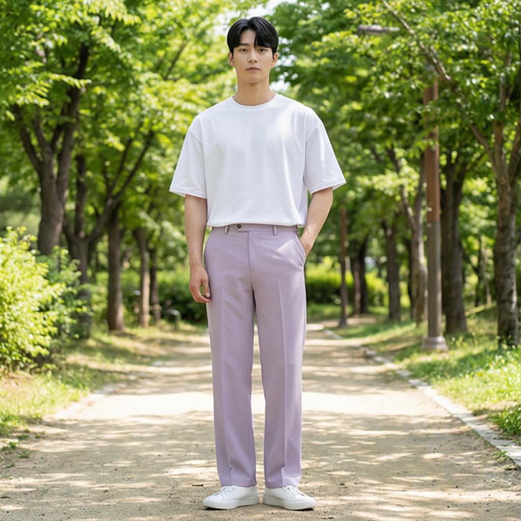 흰색 오버핏 티셔츠: 깔끔한 데일리룩