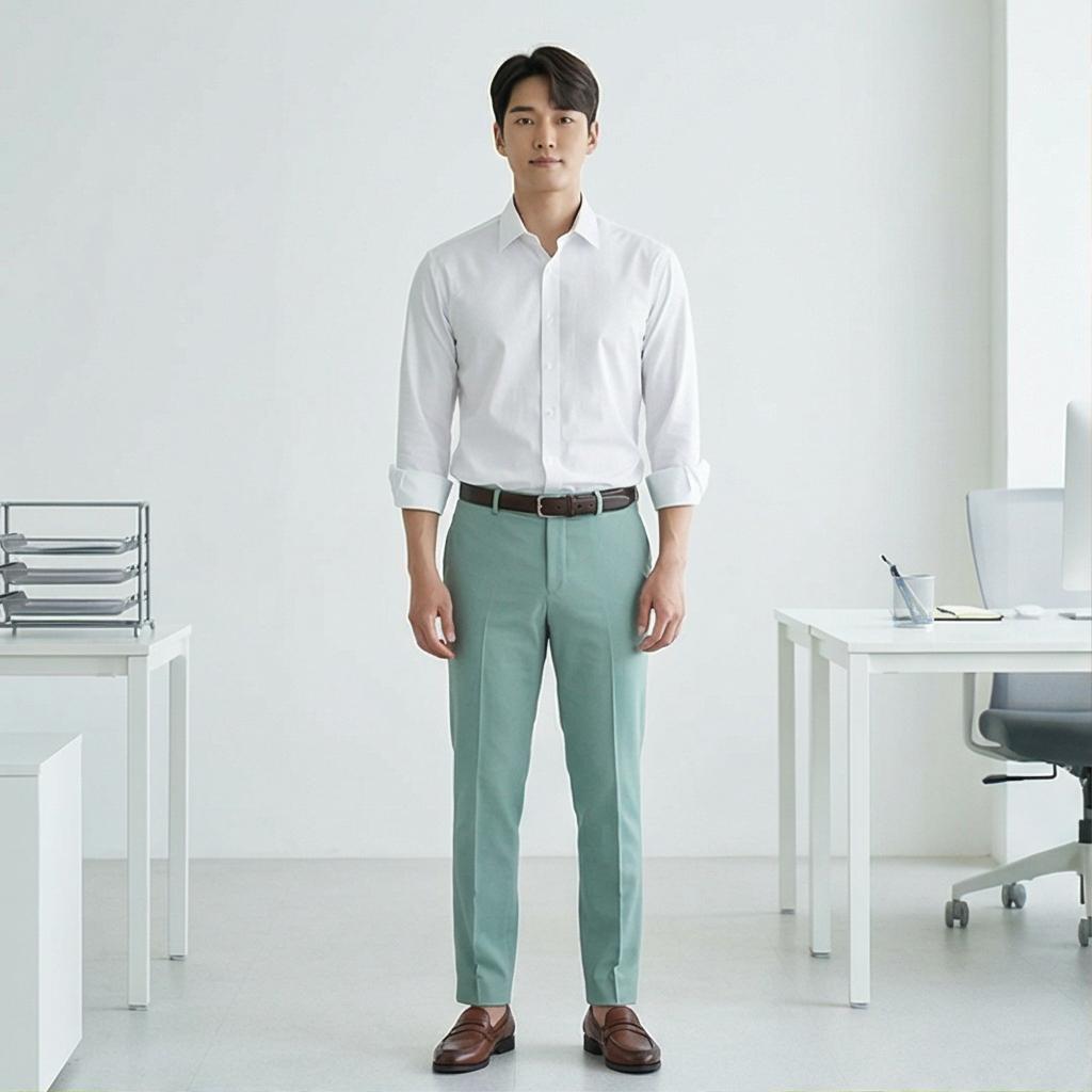 흰색 셔츠: 깔끔하고 화사한 출근 스타일