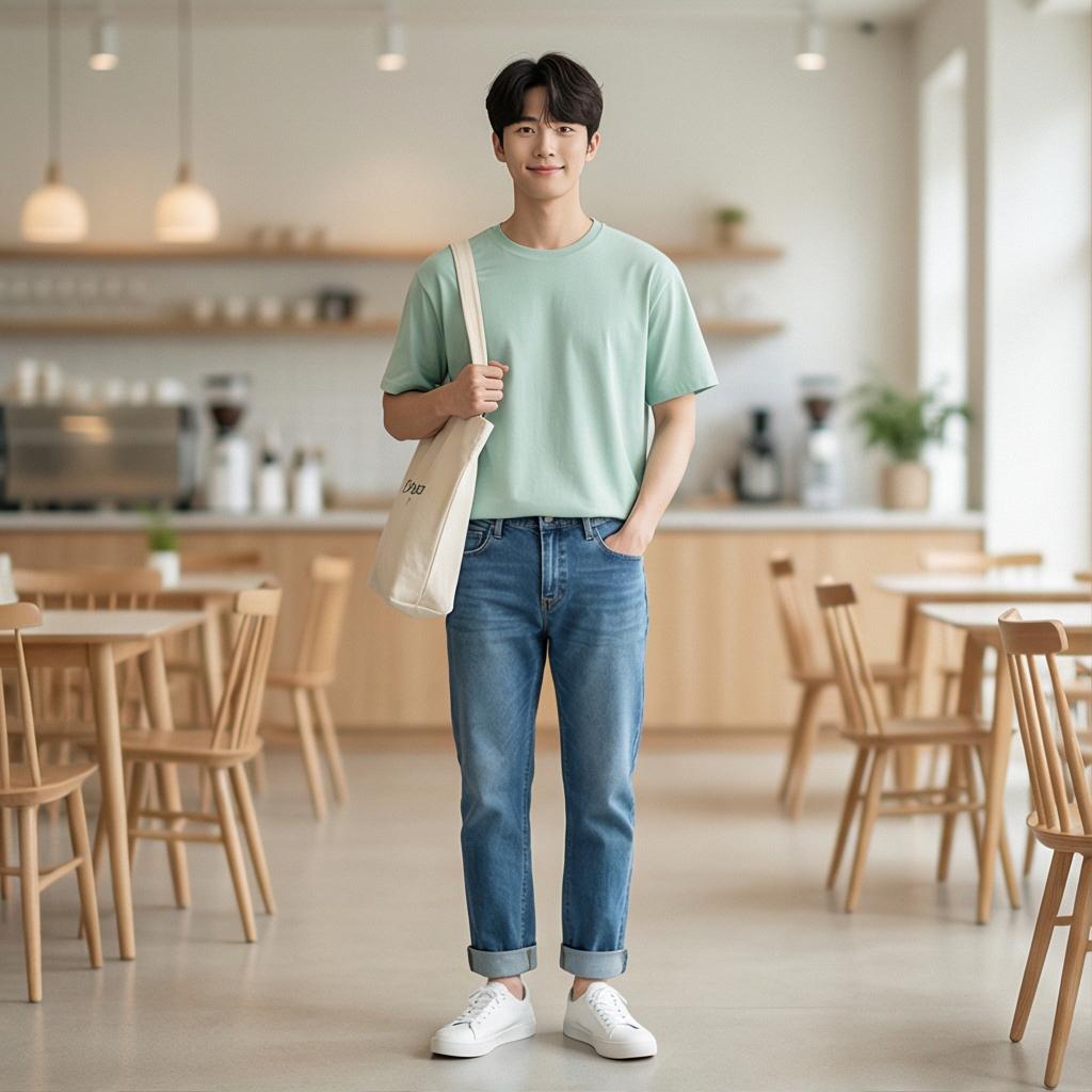 중청 데님 팬츠: 가장 편안한 데일리룩