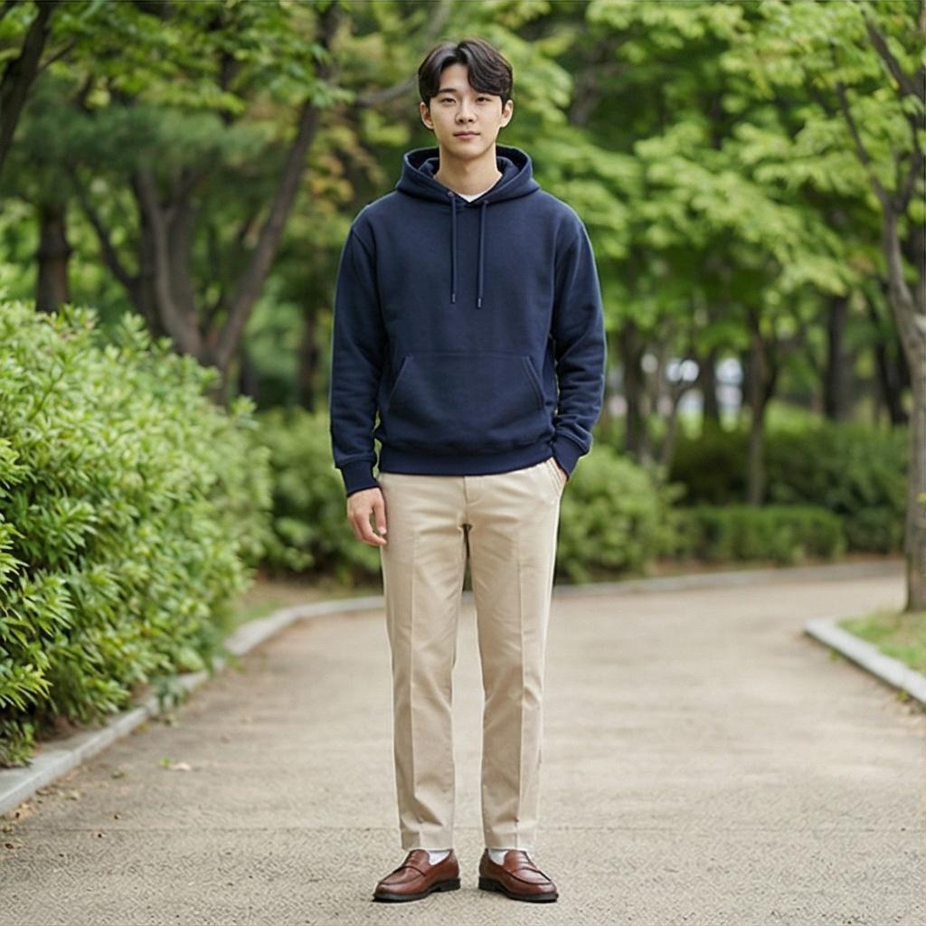 베이지 면바지: 부드러운 스타일