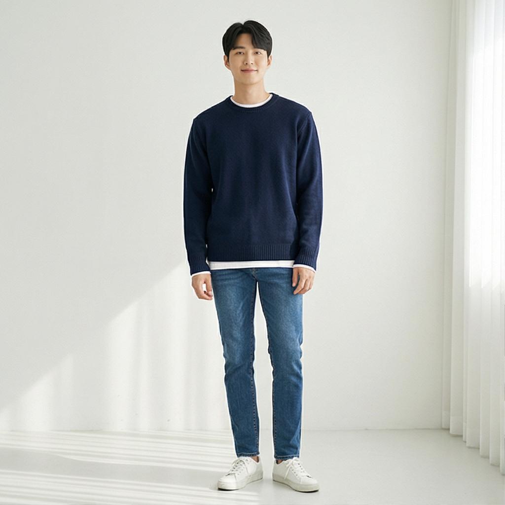 흰색 티셔츠: 깔끔한 데일리 스타일