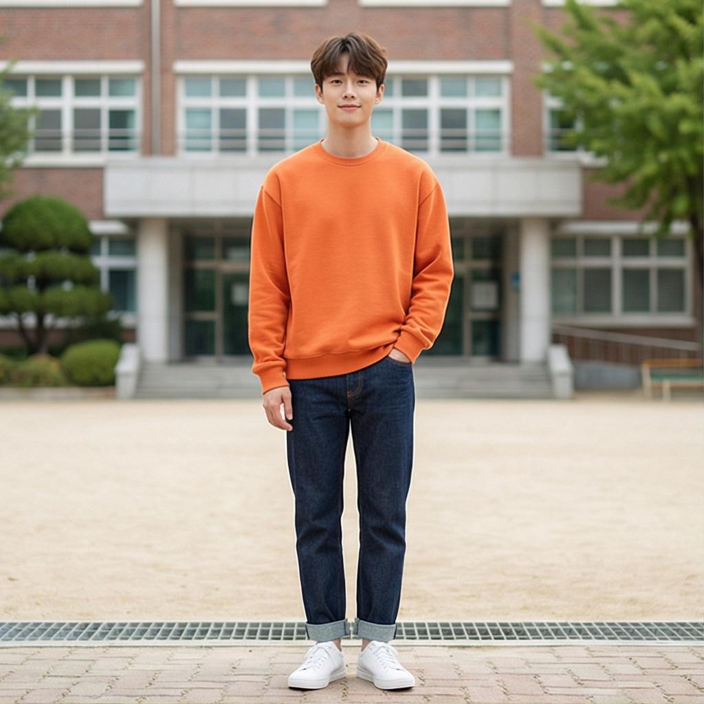 진청 데님 팬츠: 가장 기본적이고 실패 없는 캐주얼 스타일