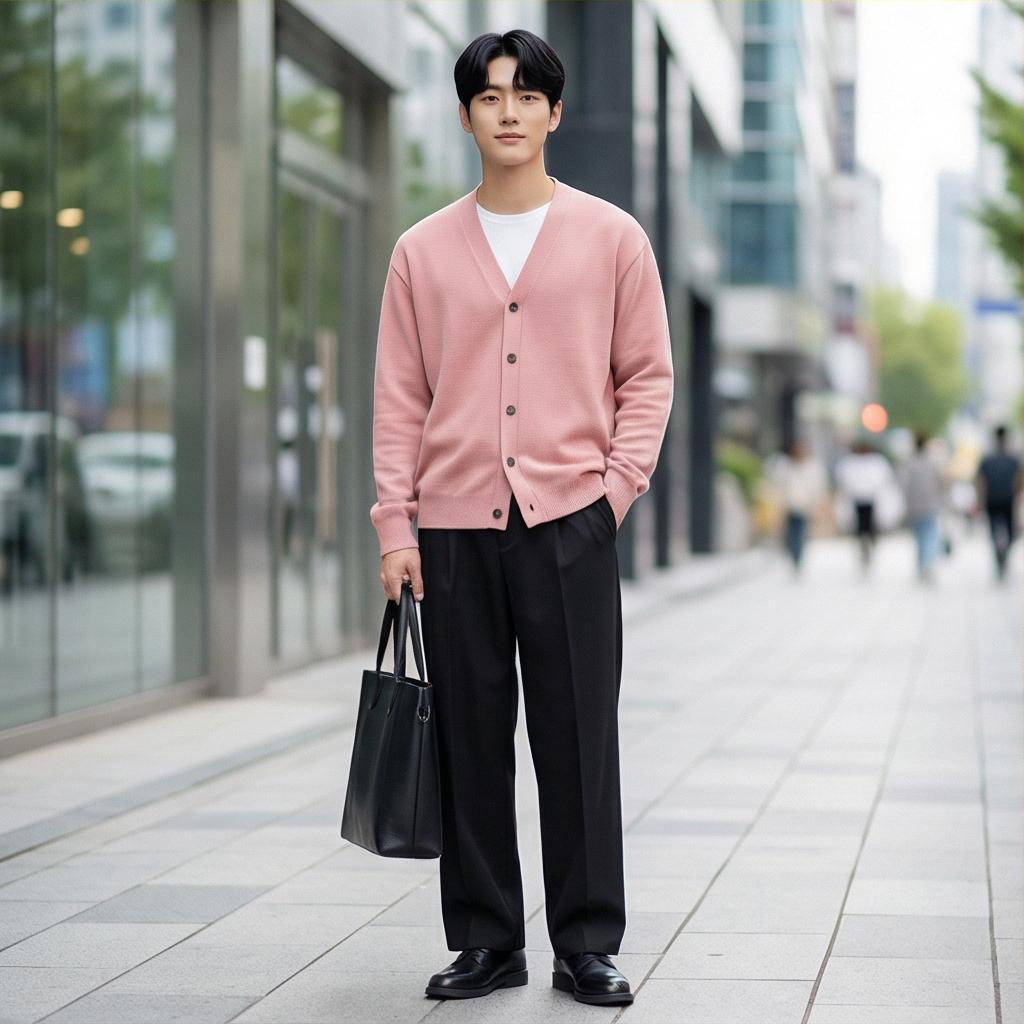 검정색 와이드 슬랙스: 시크한 미니멀 룩