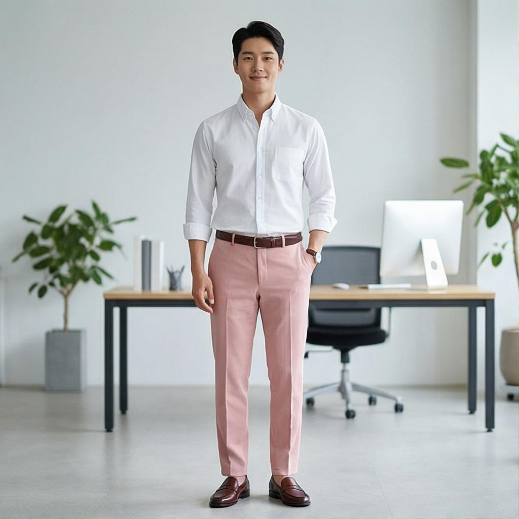 화이트 셔츠: 깔끔한 비즈니스 캐주얼 룩