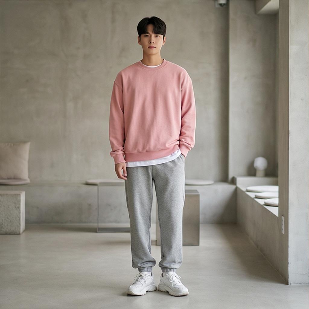 조거 팬츠와 티셔츠: 편안한 무드의 스타일