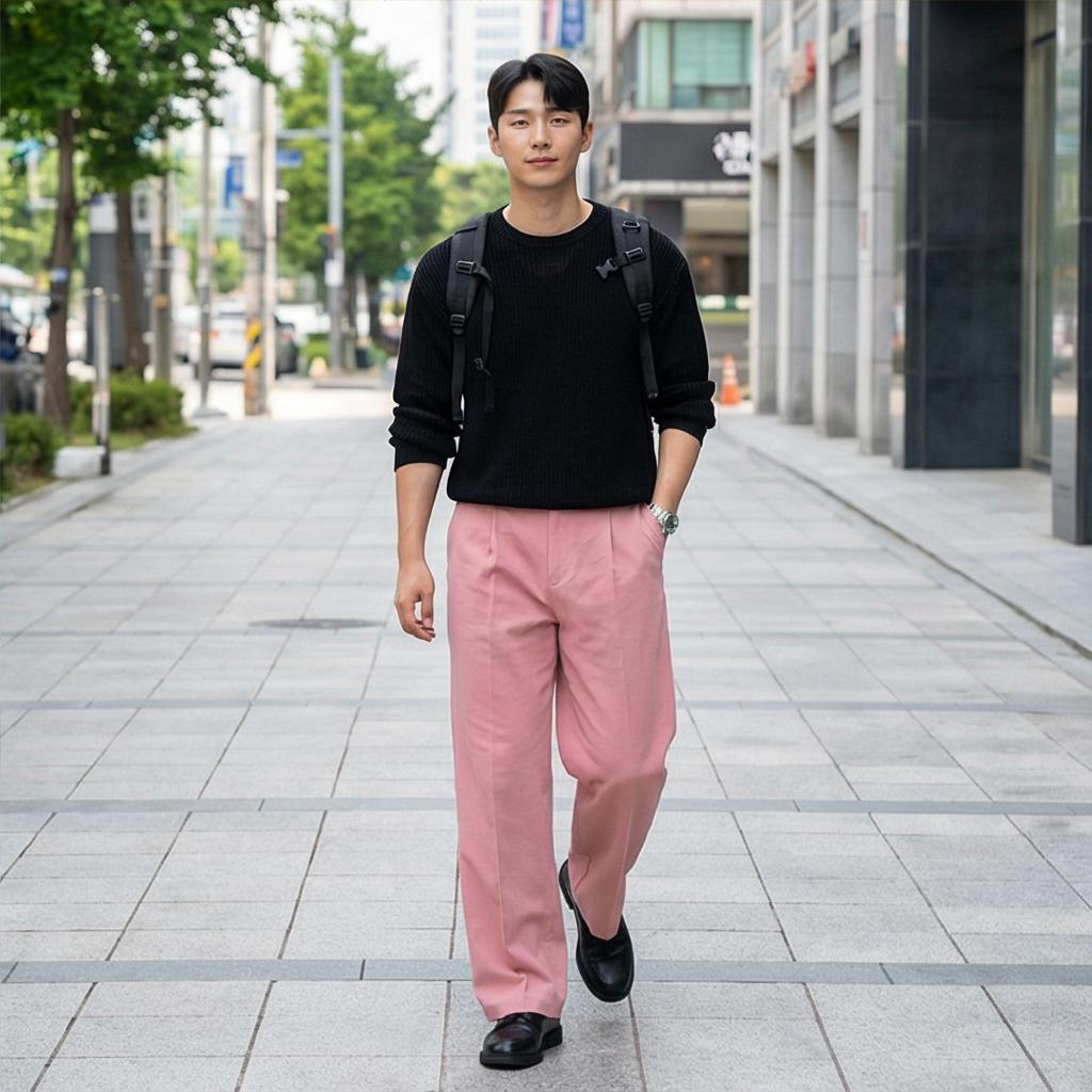 검정색 니트: 모던하고 시크한 분위기