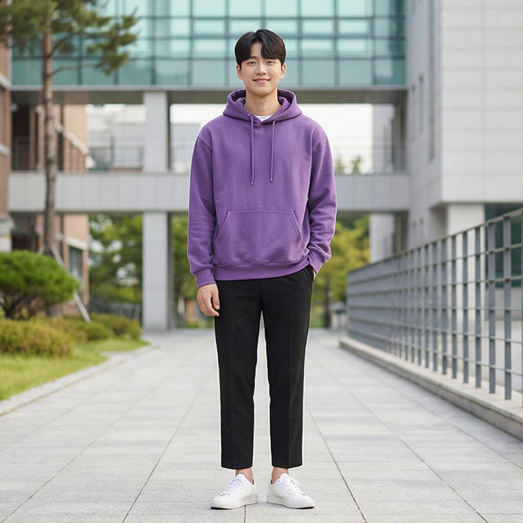 검정색 슬랙스: 깔끔한 캠퍼스 룩