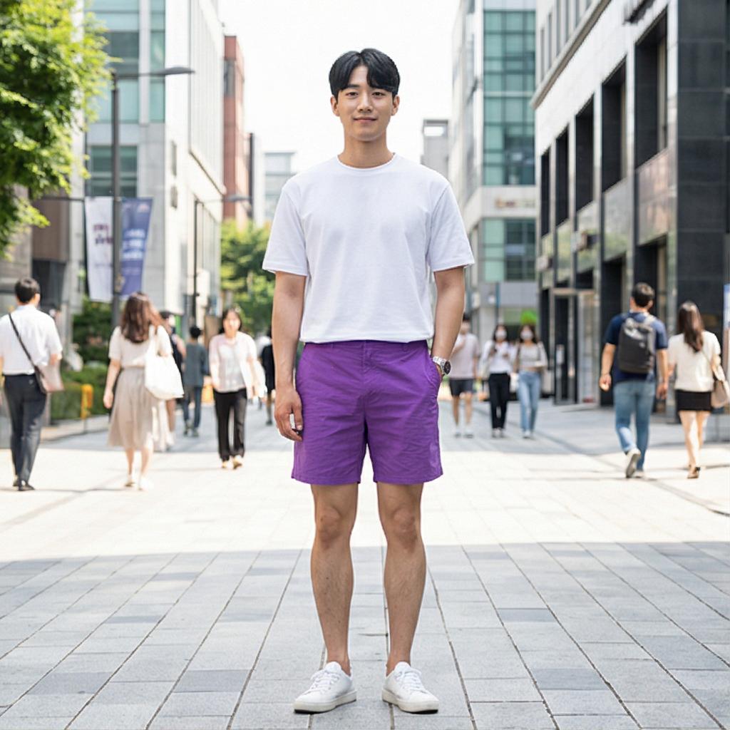 흰색 무지 티셔츠: 깔끔한 데일리룩