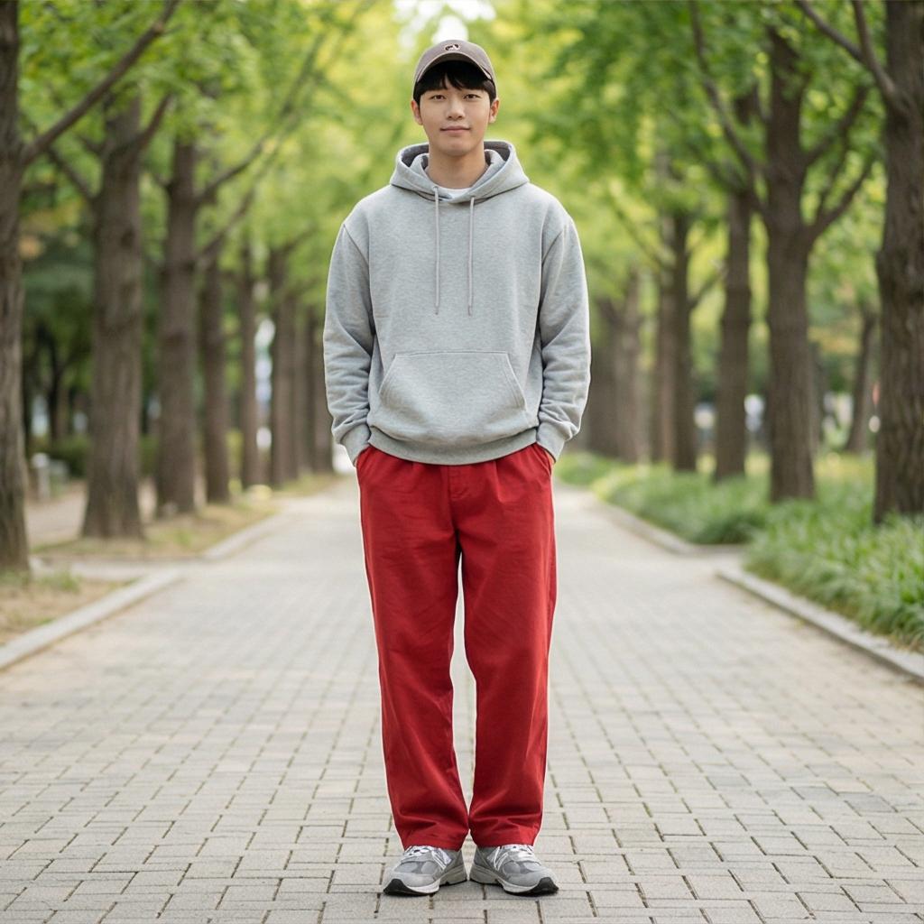 그레이 후드티: 편안함이 우선인 캠퍼스룩과 마실룩