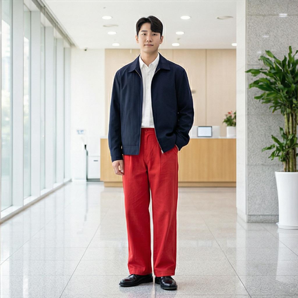 네이비 자켓: 격식과 개성을 담은 세미 포멀 스타일