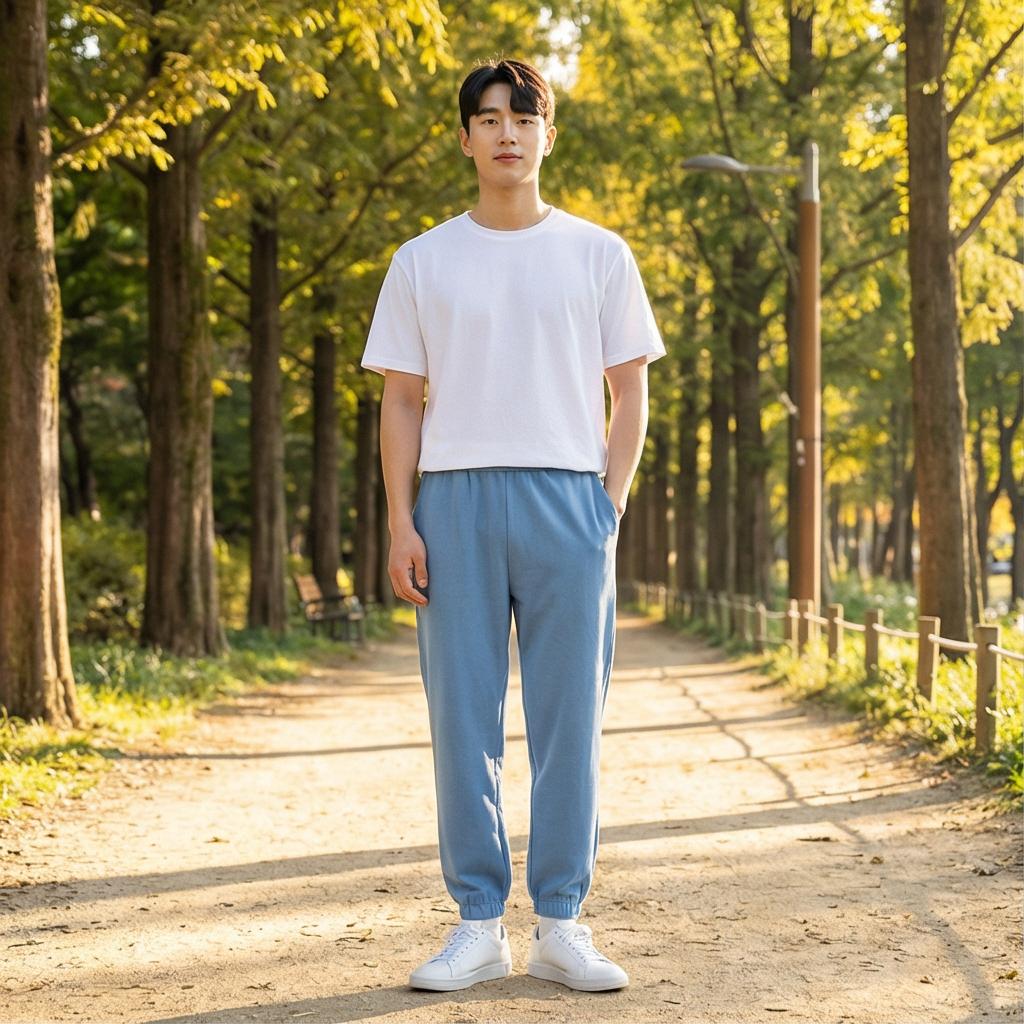 흰색 무지 티셔츠: 실패 없는 기본 데일리 스타일