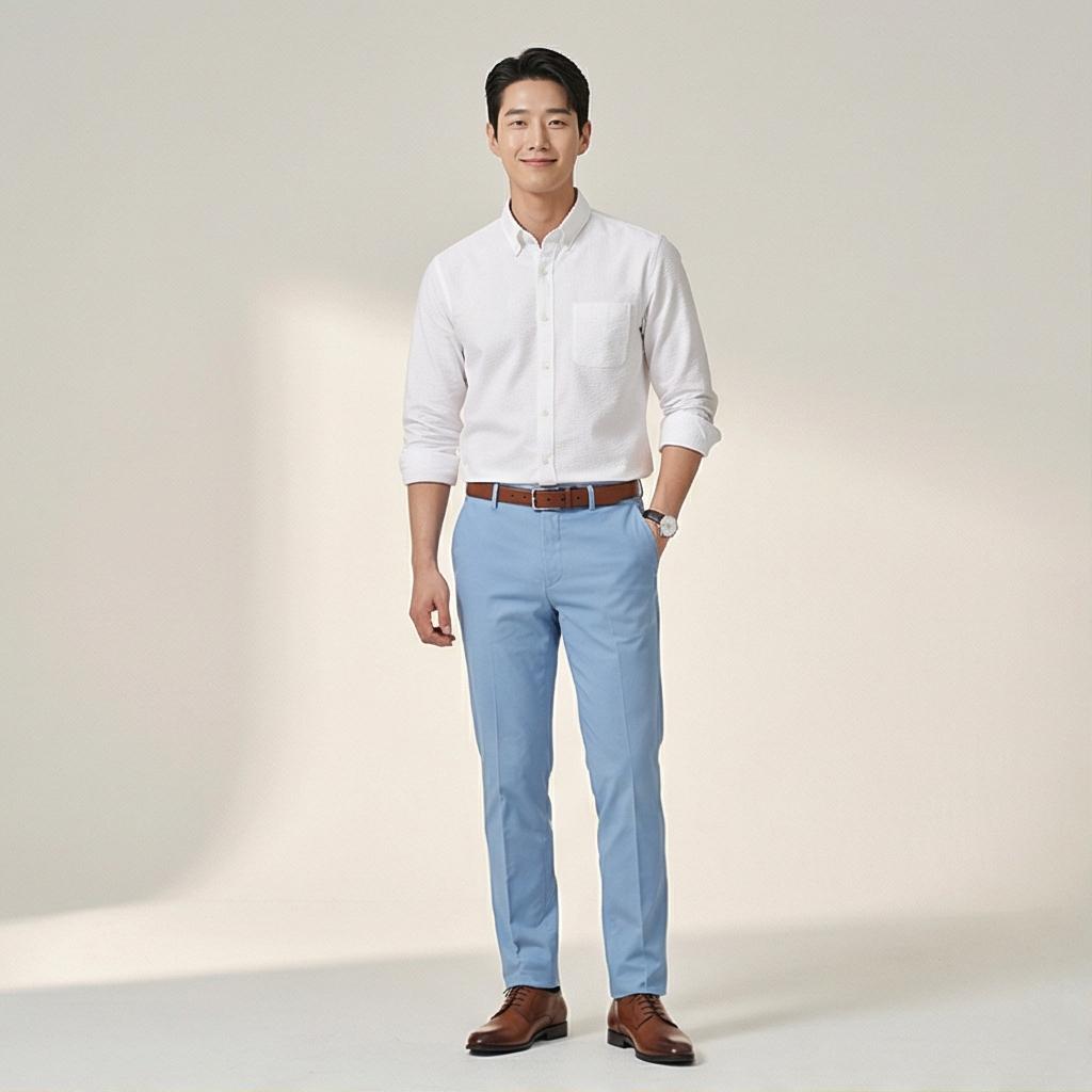 화이트 셔츠: 비즈니스 캐주얼룩