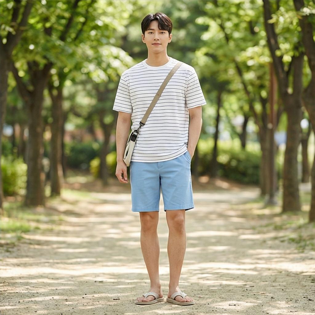 스트라이프 티셔츠: 경쾌한 나들이 스타일